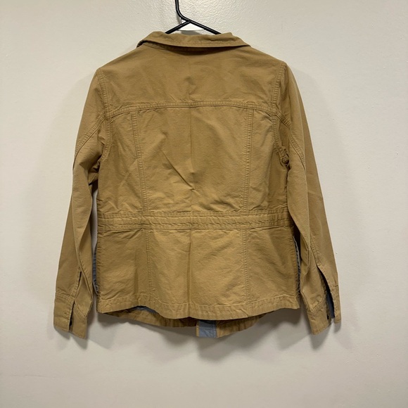 Toad&Co Women's Tan Utility Jacket with Button Front and Patch Pockets - Picture 7 of 9